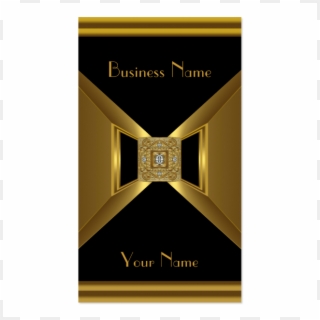 Business Card Elegant Gold Black Jewel Business Card - Book Cover Clipart