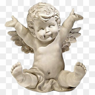 #angel #baby Fuzz #statue #cherub #angels #angelstatue Clipart