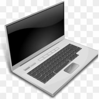 Laptop Clipart Minduka A Gray Laptop Clip Art At Clker - Laptop Clip Art Png Transparent Png