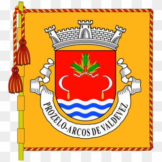 Escudo De Vermelho, Um Feixe De Três Espigas De Milho - Viana Do Castelo District Clipart