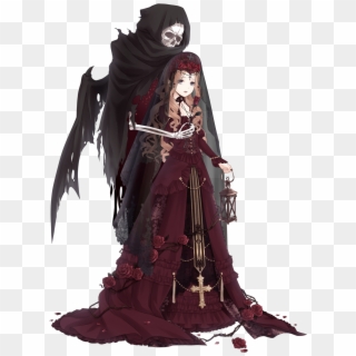 Love Nikki Gothic Outfit , Png Download - Love Nikki Black Rose Clipart