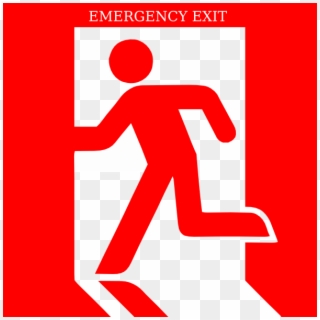 Emergency Exit Clip Art - Emergency Exit Svg - Png Download