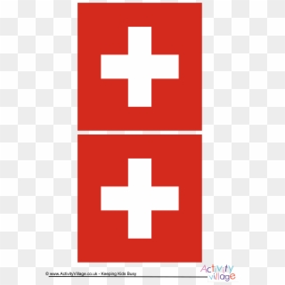 Switzerland Flag - Швеция И Швейцария Разница Clipart