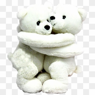 Wishpets 10" Hugging Polar Bears Stuffed Plush Toy - Teddy Bear Clipart