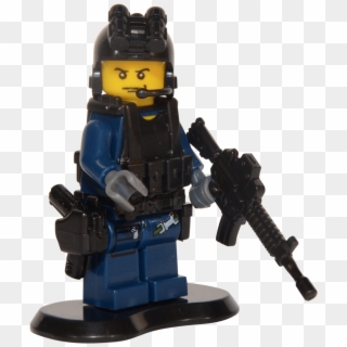 Brick Forces Minifigure Swat - Lego Clipart