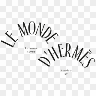 Le Monde D'hermès Bruno Ferdinand Art Director Typographic - Le Monde D Hermes Clipart