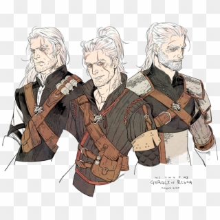View Fullsize Geralt Of Rivia Image - Geralt The Witcher Fan Art Clipart