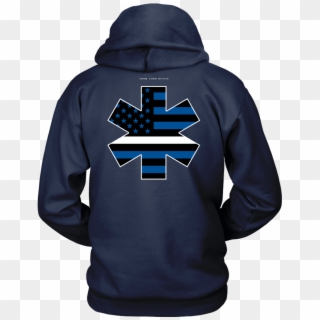 Star Of Life Ems Thin White Line Hoodie - First Order Clipart