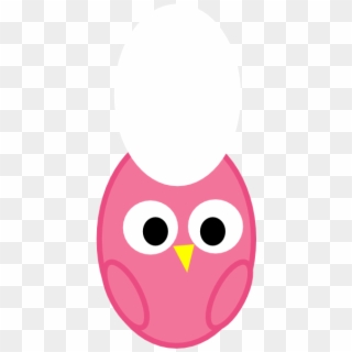 Pink And Green Owl Clipart