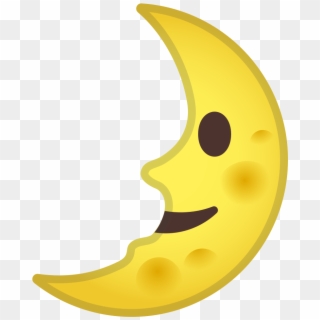 Noto Emoji Pie 1f31b - 🌛 Emoji Clipart