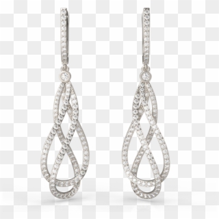 Prestige Intertwined Diamond Earrings , Png Download - Earrings Clipart