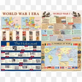 Tcr4425 The World Wars Bulletin Board Display Set Image - Map Clipart