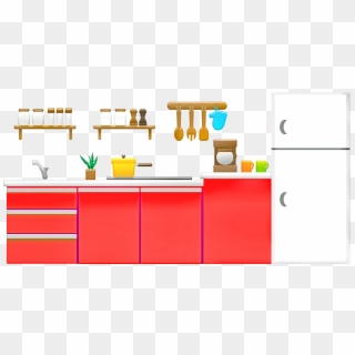 Refrigerator Kitchen Stove Stink Cupboards Cooking キッチン イラスト フリー 素材 Clipart 5775416 Pikpng