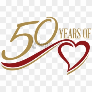 Free Png Dessert Auction - 50 Years Love Heart Clipart