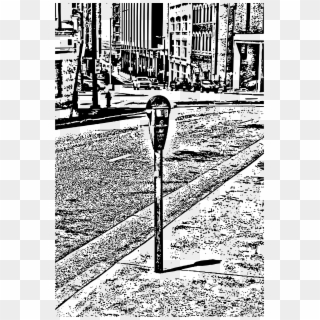This Free Icons Png Design Of Parking Meter - Monochrome Clipart
