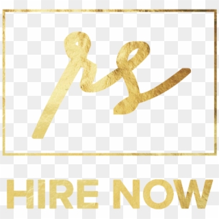Tag Gold Large Hire Now Button Gold - Calligraphy Clipart