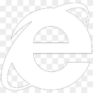 Open In Internet Explorer - Internet Explorer Icon White Clipart