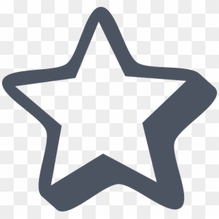 Star, Favorite, Bookmark, White - Empty Star Icon Png Clipart