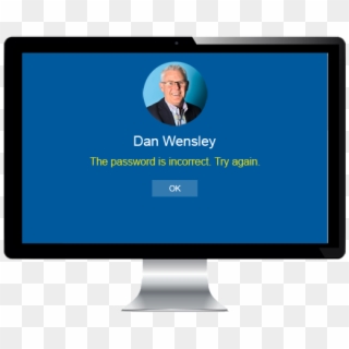 Windows Failed Login - Led-backlit Lcd Display Clipart