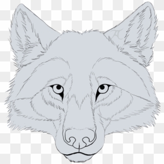 Free Wolf Line Art - Sketch Clipart