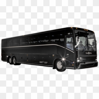 50 Passenger Deluxe Coach - Black Bus Clipart