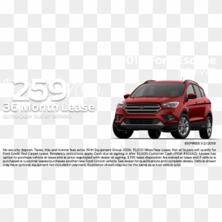 Check Out These New Car Lease Specials On The All New - 2019 Ford Escape Png Clipart