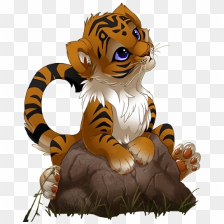 Jaguar Clipart Tigre - Tiger Cub Cartoon - Png Download