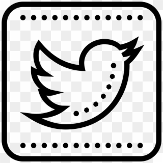 Twitter Squared Icon - Twitter Icon Png Clipart