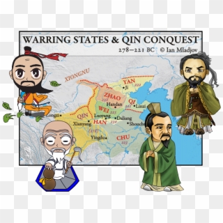 Warring States Of China Map Clipart