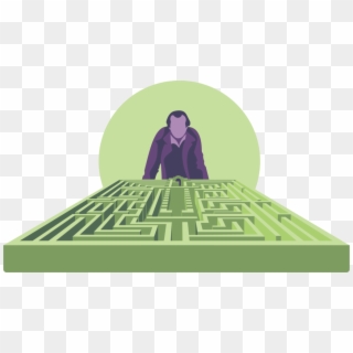 Jack Torrance And The Maze In 'the Shining' - Illustration Clipart