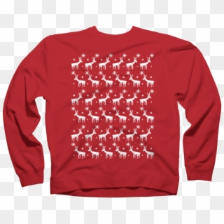 Reindeer Pattern Christmas Jumper - Extended Dream Team Merch Clipart