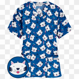 Pc61hct - Bluza Medyczna Koty Clipart