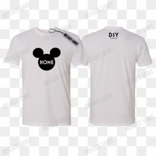 Disney Ears State Home T Shirt, Customizable Options - Active Shirt Clipart