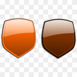 Glossy Shields 7 Png - Brown Shield Clipart