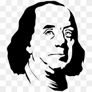 [o] [s] "i Am Disappoint" - Ben Franklin Head Outline Clipart
