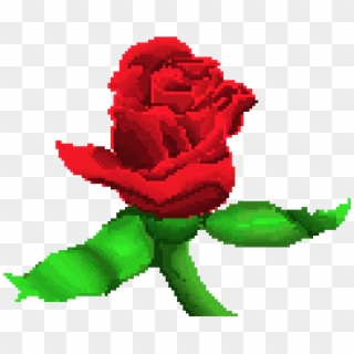 Meh - Transparent Pixel Rose Clipart