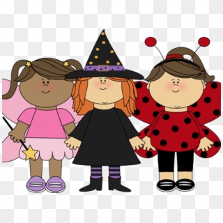 Haloween Clipart - Girl On Halloween Clipart - Png Download