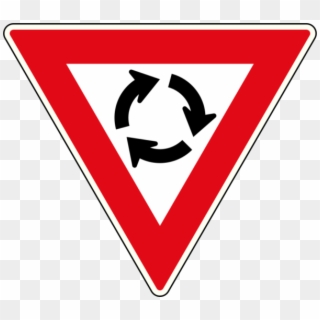 Yield At Circle - Traffic Signs South Africa Clipart