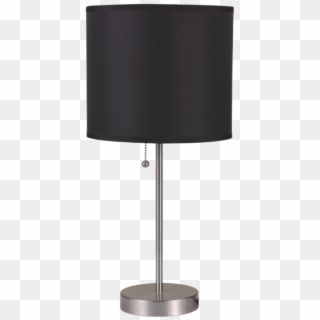 Brushed Steel Accent Table Desk Lamp - Lampshade Clipart