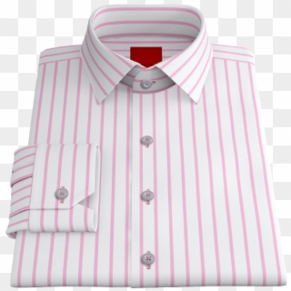 Pink Striped Twill S$200 - White Shirt Singapore Clipart