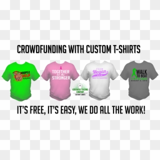 Crowdfunding With Custom T-shirts - Active Shirt Clipart