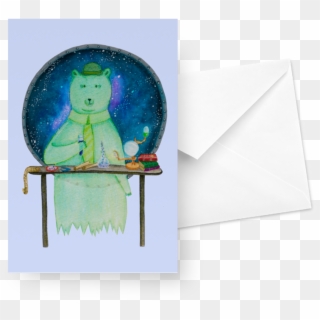 Cartão Space Ghost-bear De Giulia Massagliana - Child Art Clipart