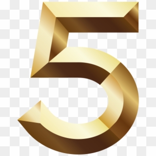 5 Golden Numbers - Graphic Design Clipart