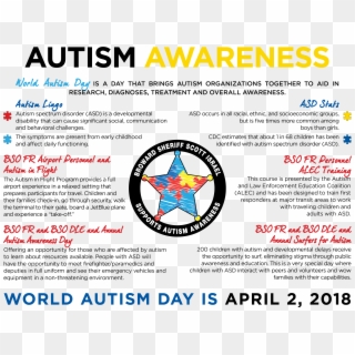 Link To 2018 Autism Awareness Infographic Pdf - World Autism Day Infographic Clipart