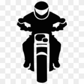 Learn To Ride - Motorcycle Rider Front View Png Clipart