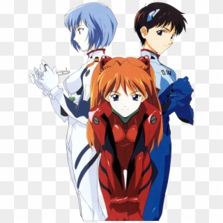 Neon Genesis Evangelion - Neon Genesis Evangelion Main Characters Clipart