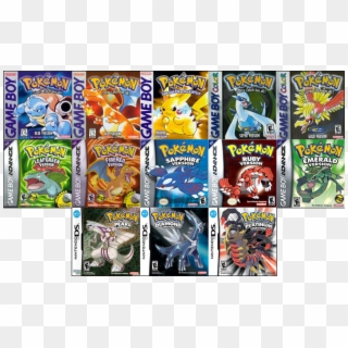 All Pokemon Game Covers Clipart
