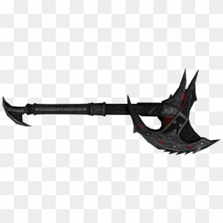 Daedric War Axe, One Of The Best War Axes In Skyrim - Cool Looking Axes Clipart