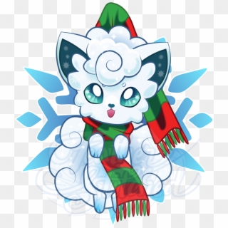 Get Them On Redbubble Here - Christmas Pokemon Vulpix Clipart