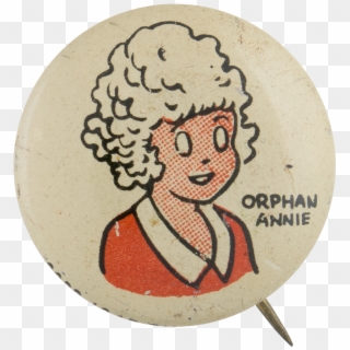 Kellogg's Pep Orphan Annie Advertising Button Museum - Orphan Annie Clipart
